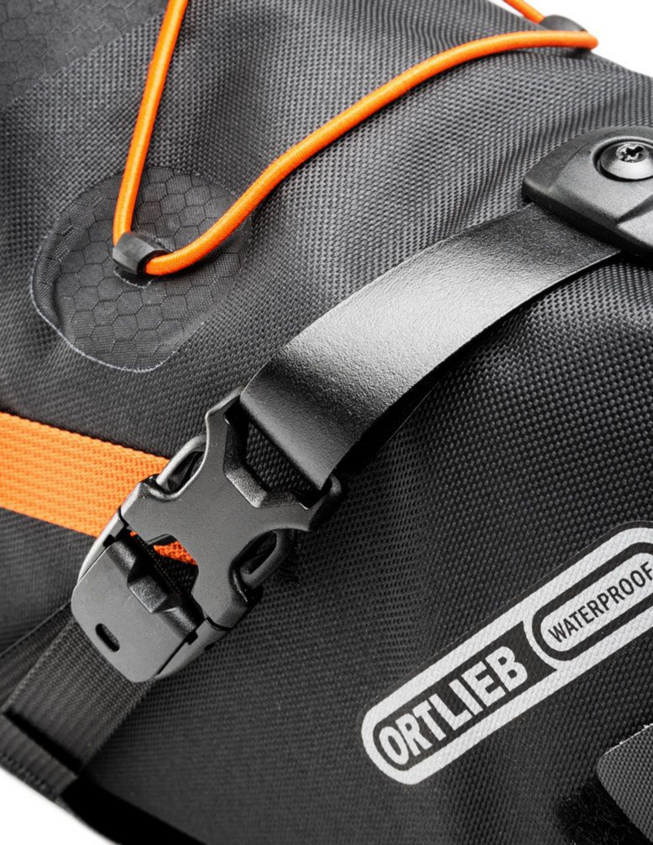 Sacoche de Selle Ortlieb BikePacking 16,5, pour vélo, zoom sur la sangle