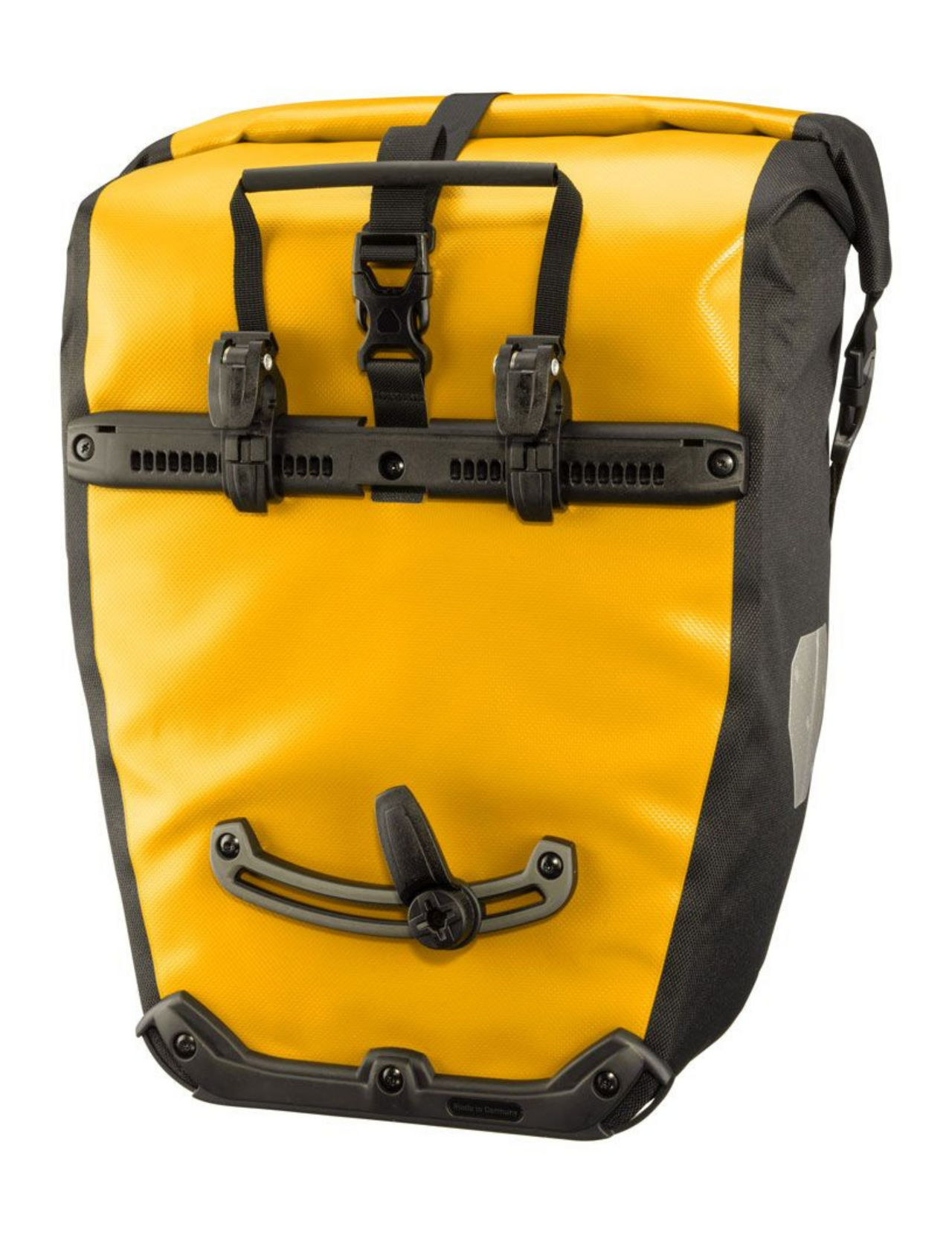 Sacoches Ortlieb Back Roller ClassicSunYellow/Black : idéales pour le vélotaf et la randonnée à vélo, vue derrière