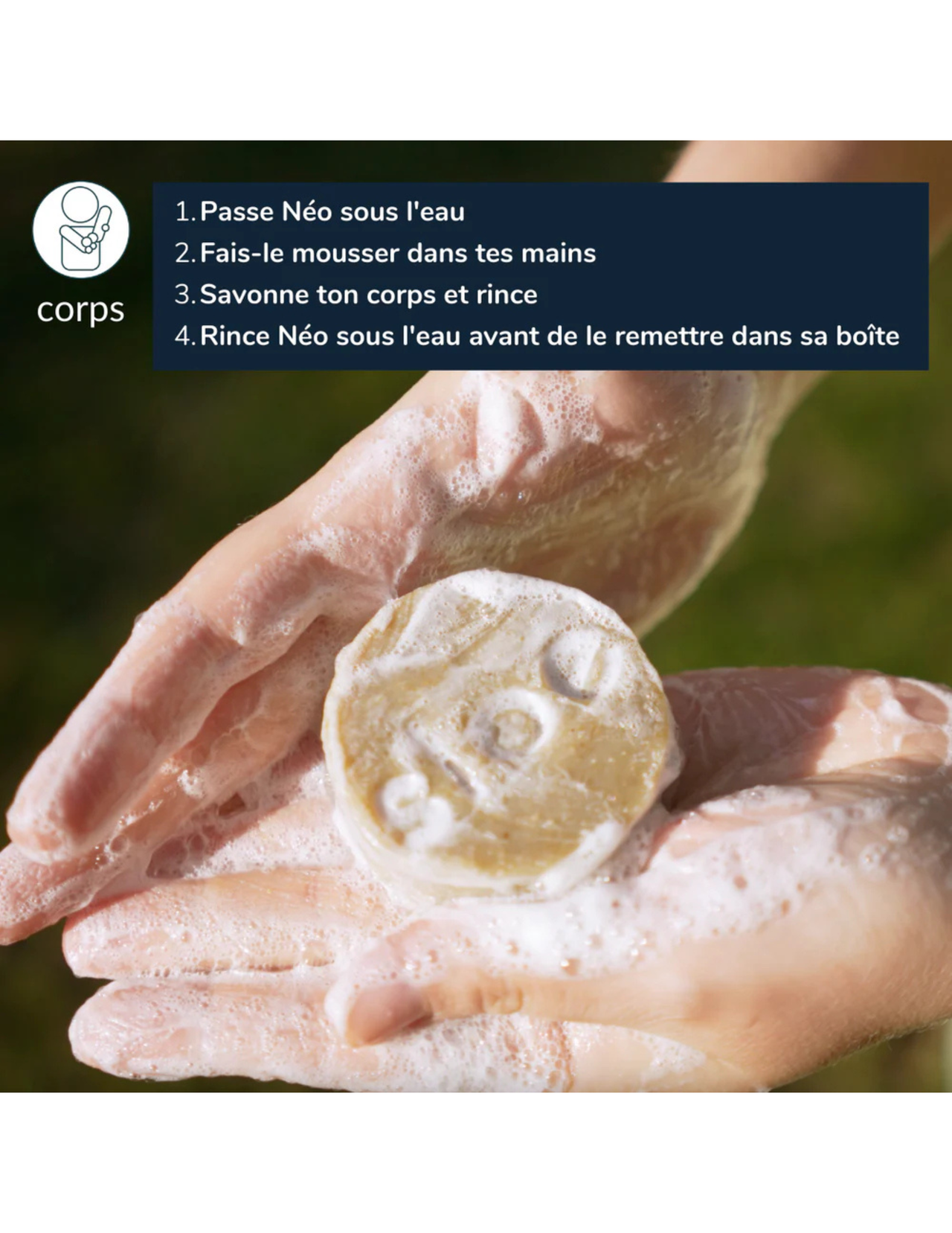 Savon Multi-usages Sloé solide 5-en-1 (60 g)