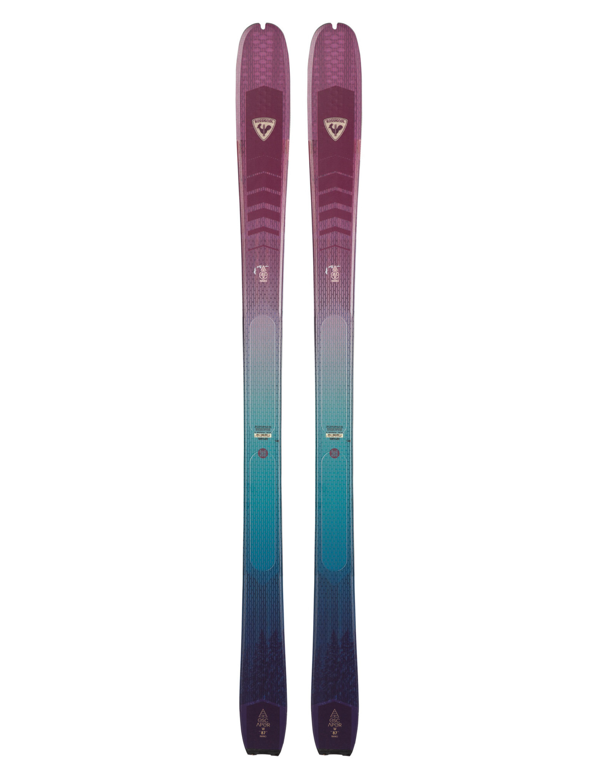 Pack Skis de Randonnée Rossignol Escaper 87 Nano Open Femme + Fixations de Ski de Rando Look HT Radical 10 D92 + Peaux