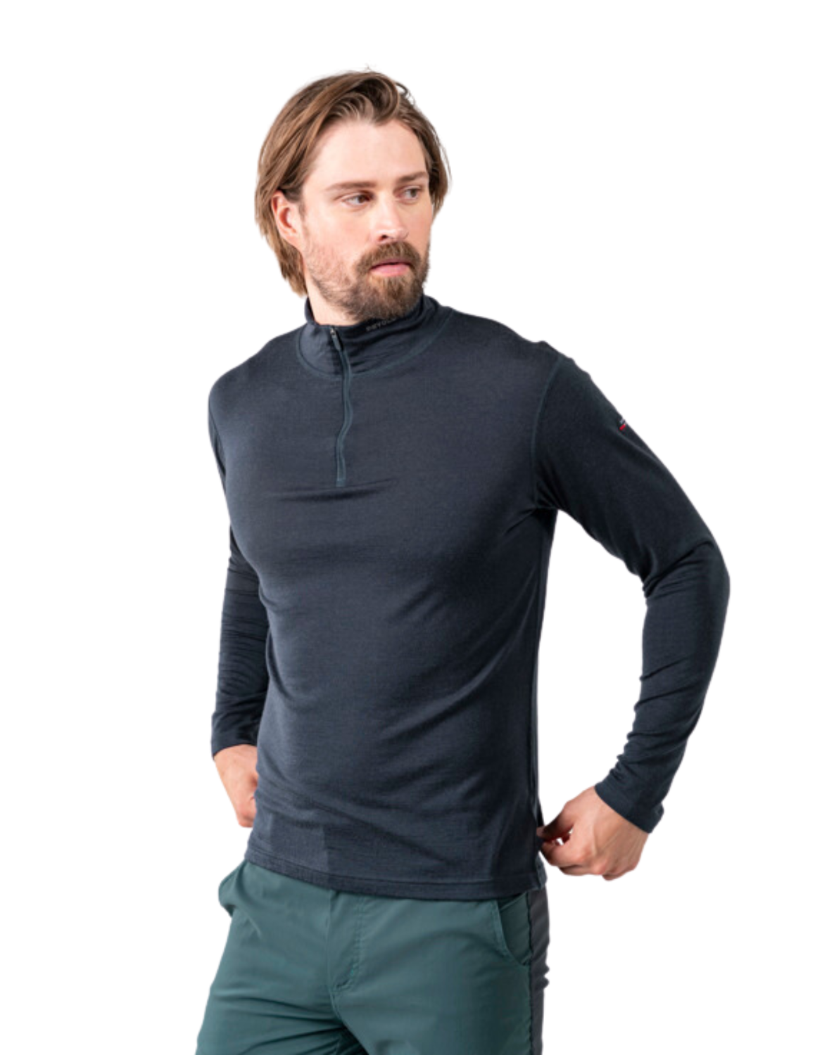 Sous-vêtement Devold Breeze Merino 150 Zip Manches Longues Homme