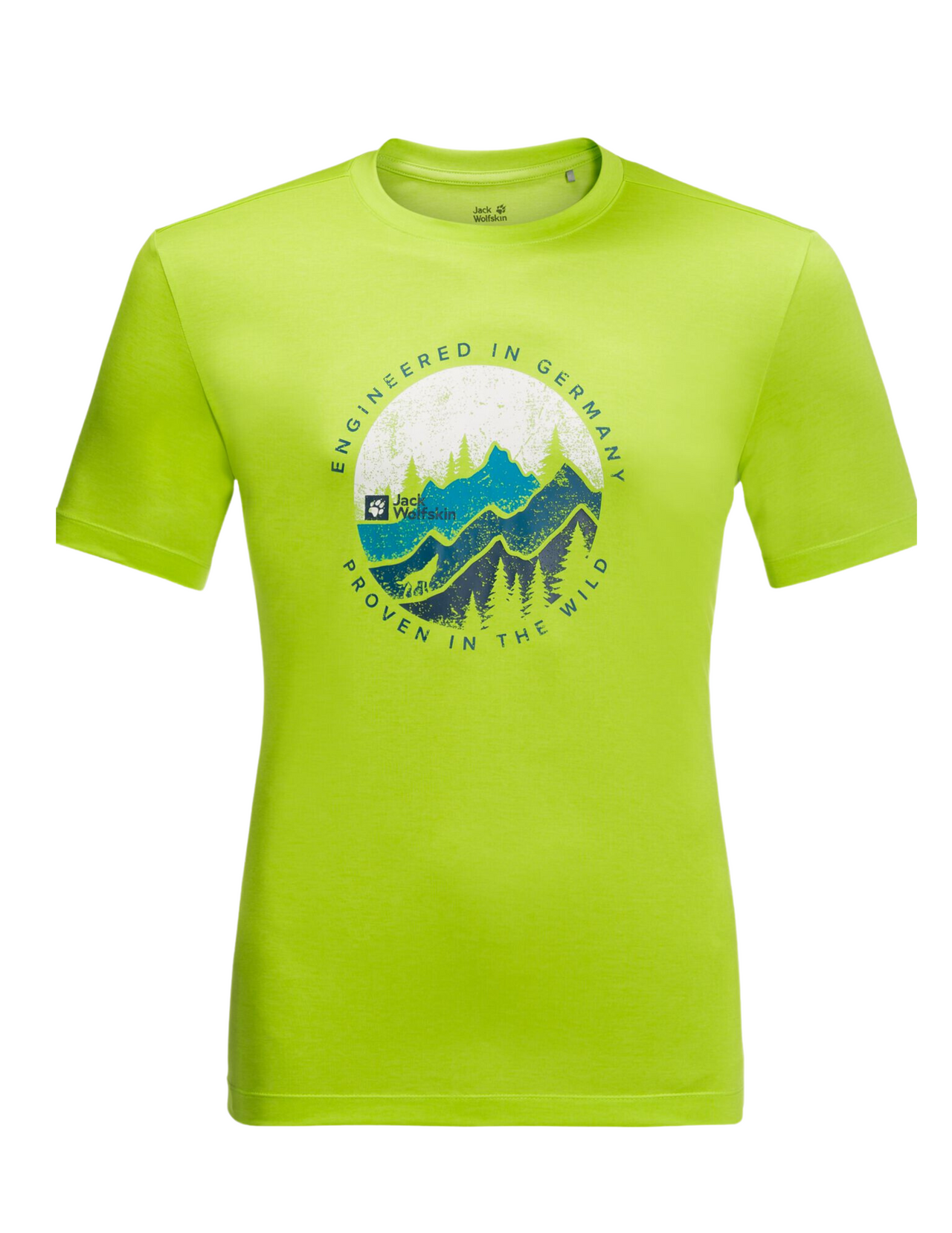 T-shirt per escursionismo di jack wolfskin maniche corte