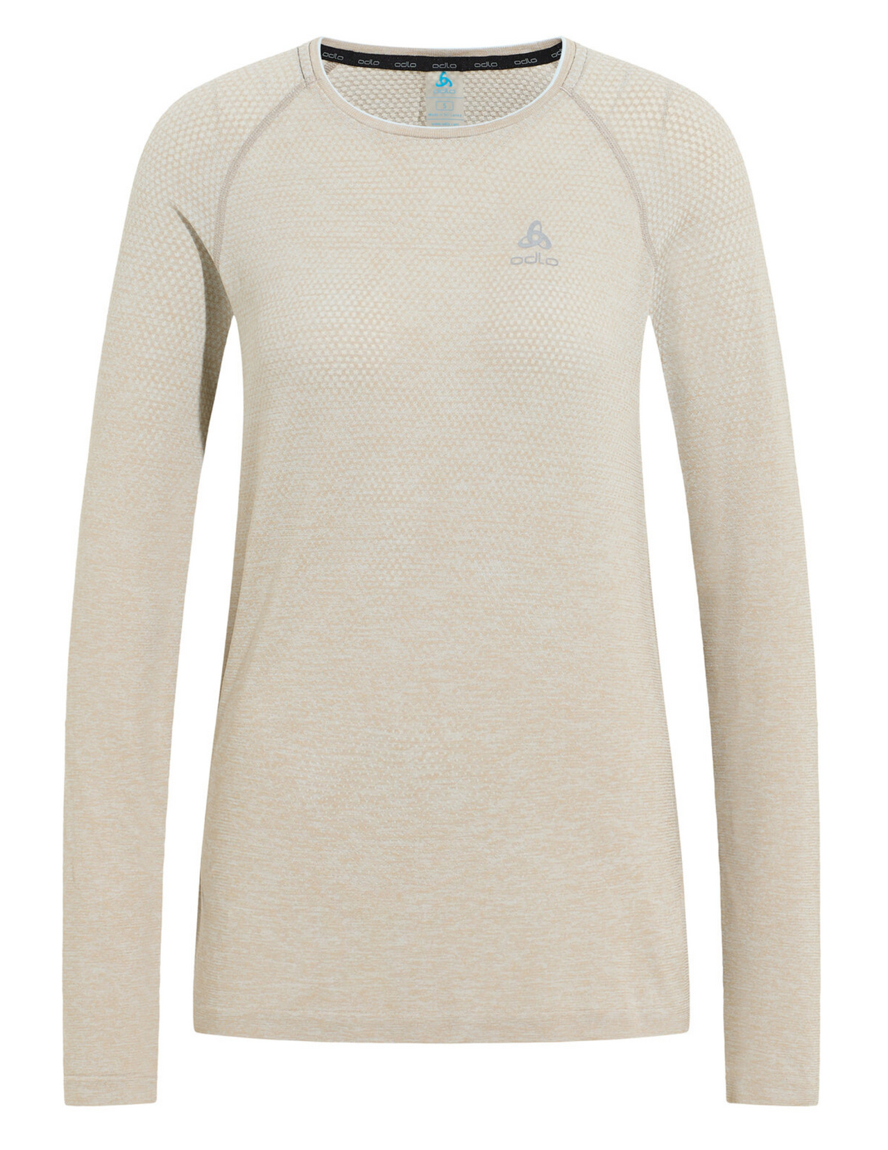T-shirt in esecuzione odlo maniche lunghe senza soluzione di continuità essenziali