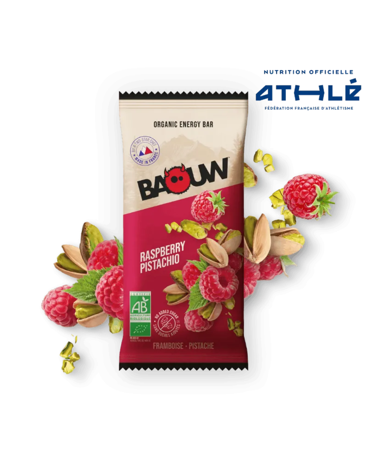 Baouw Energieriegel Himbeere/Pistazie 50 g