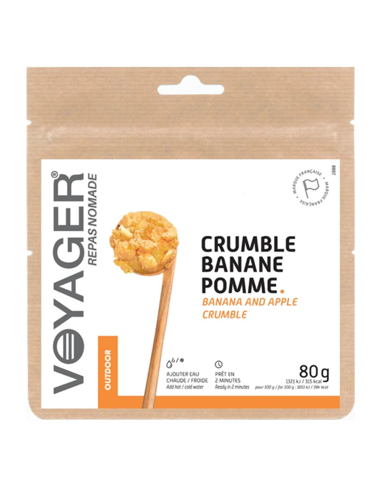 Voyager Freeze-dried Dessert Apple Banana Crumble 80 g