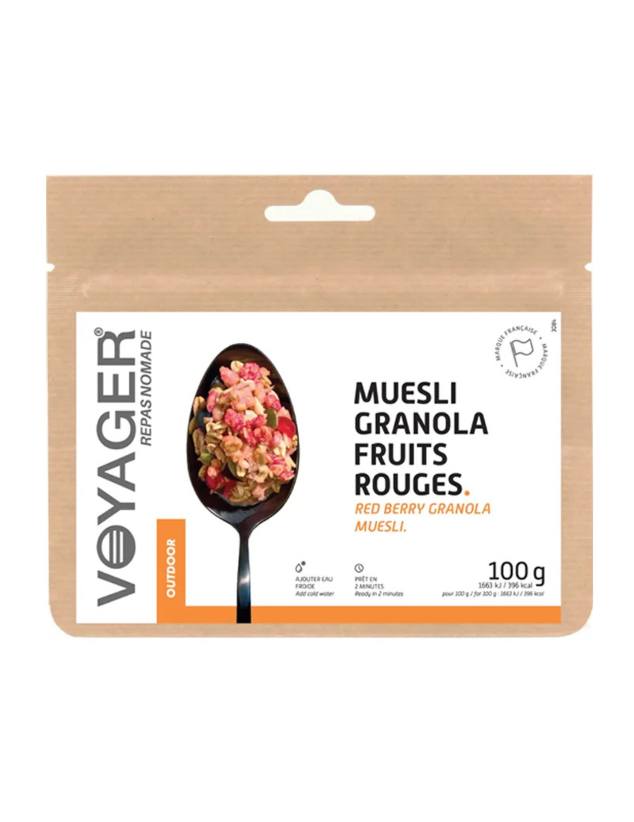 Voyager Freeze-Dried Breakfast Red Berries Granola Muesli 100g