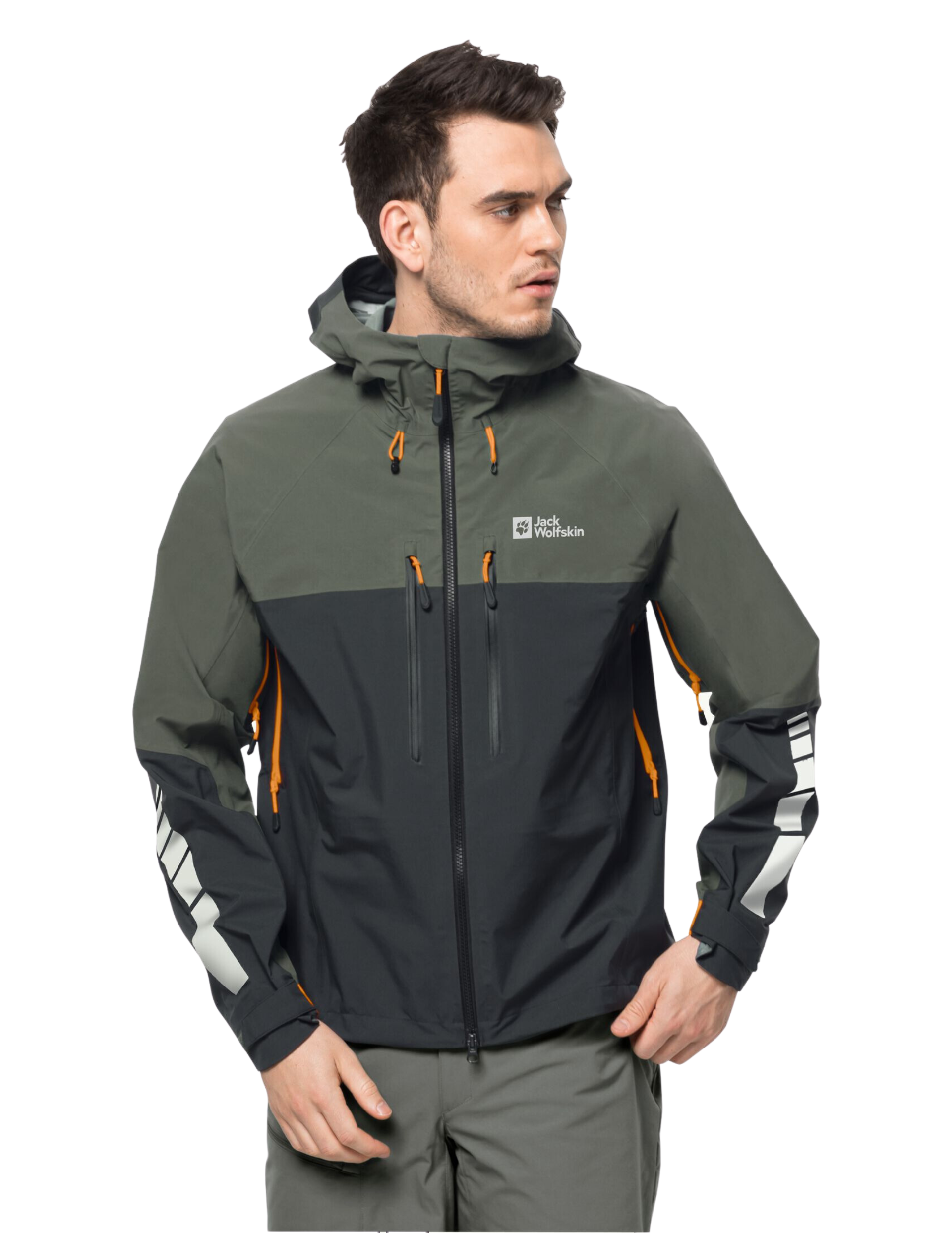 JACK WOLFSKIN Jack Wolfskin Morobbia 3L Men s Waterproof Jacket Gray Men s Cycling Jackets and Ponchos Muule