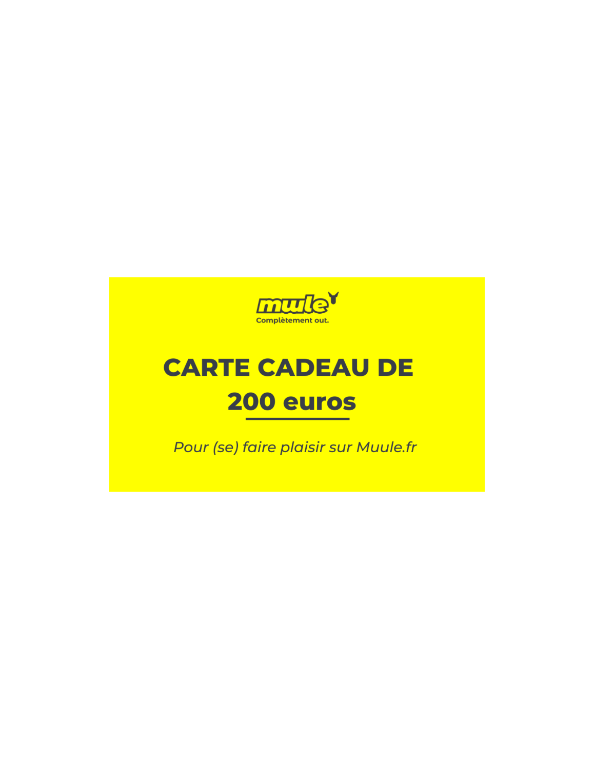 Carta regalo Mule 200 €