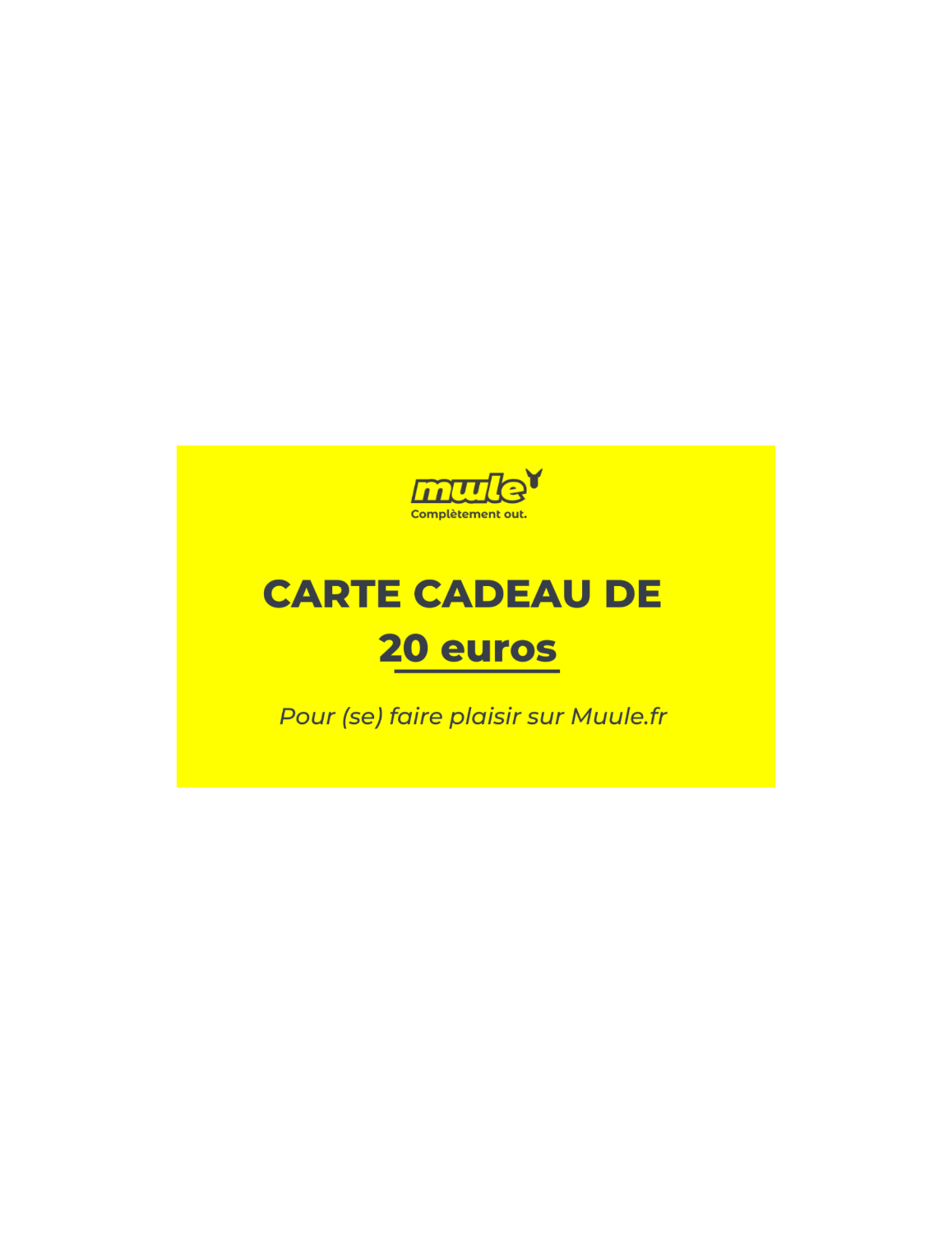 Muule-Geschenkkarte 20 €