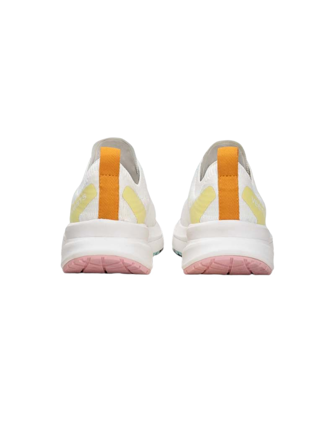 Chaussures de Running Veets Transition Knit Mif 1 Femme Blanc/Jaune, vue arrière