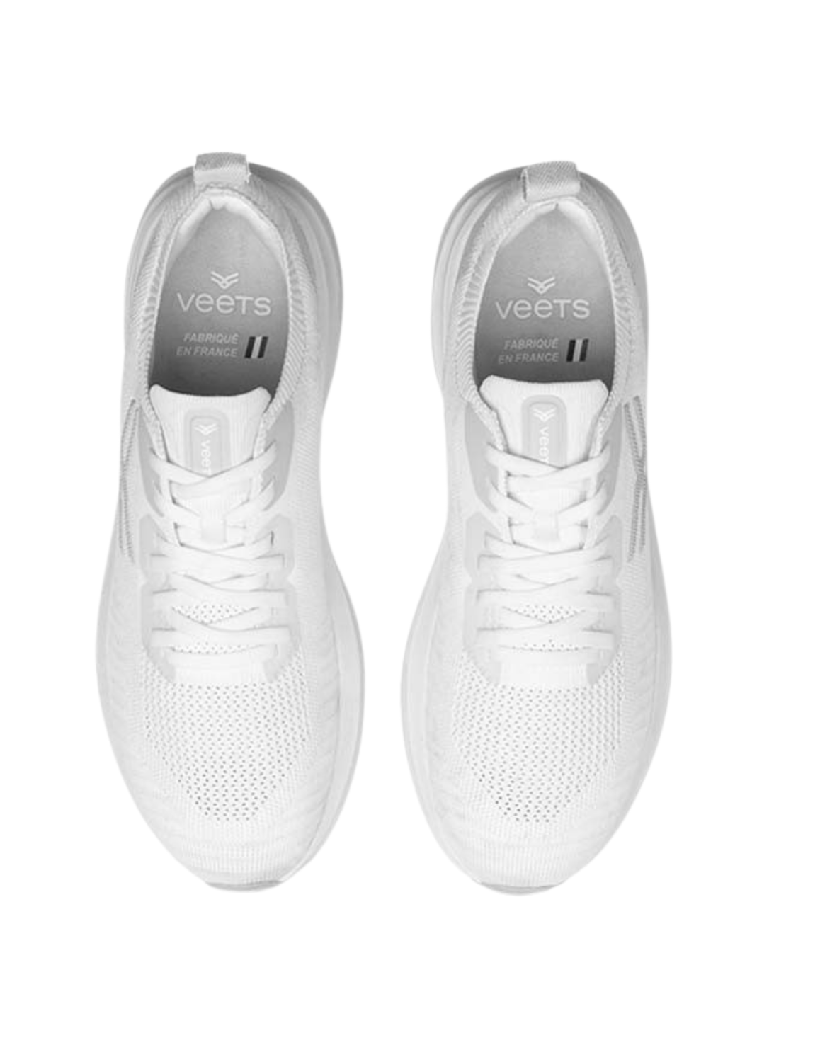 Chaussures de Running Veets Transition Knit Mif 1 Unisexe Blanc, vue dessus