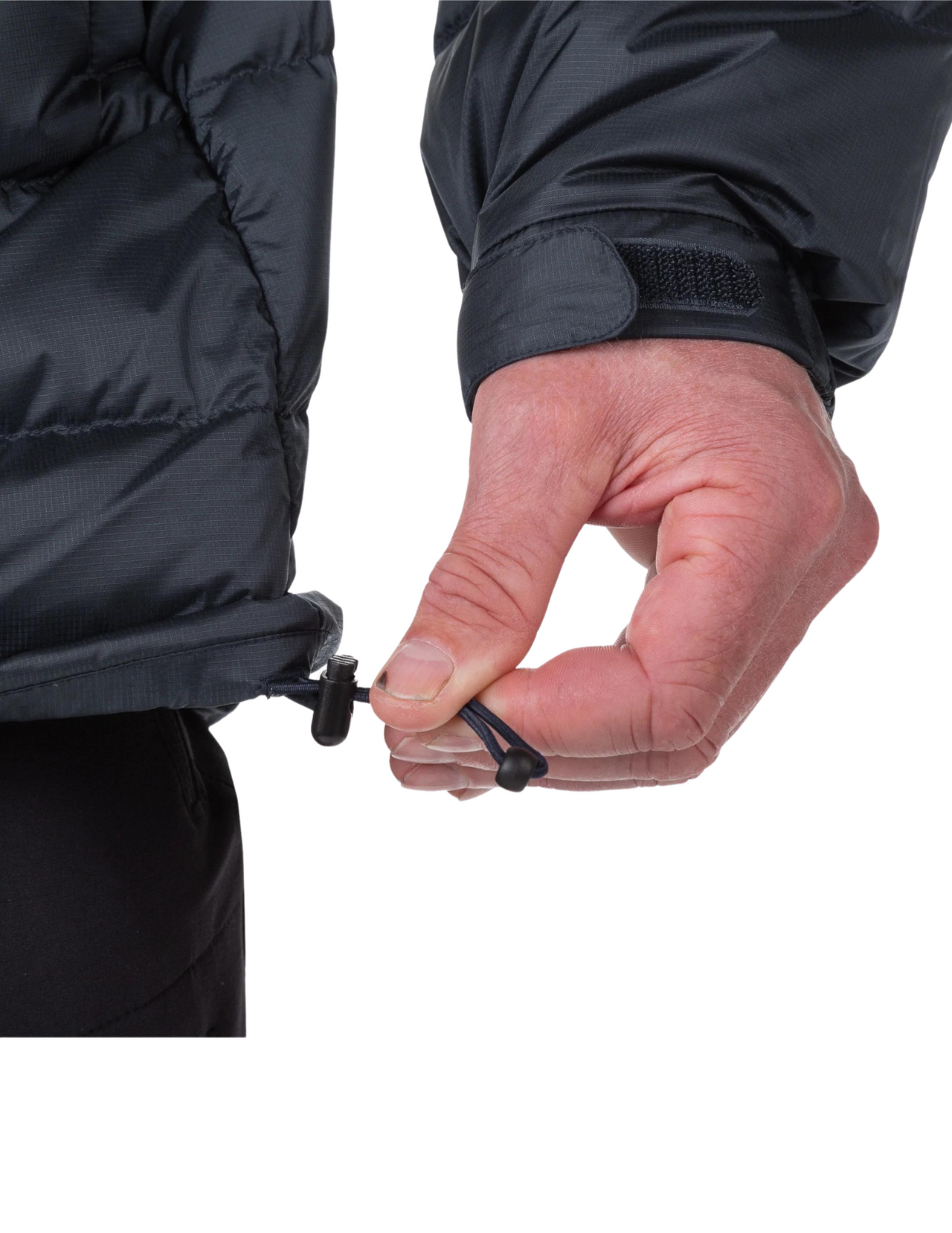 Doudoune Mountain Equipment Lightline : ajustement par cordon