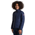 Doudoune à manches longues Rossignol pour femme Bleue, vue écusson