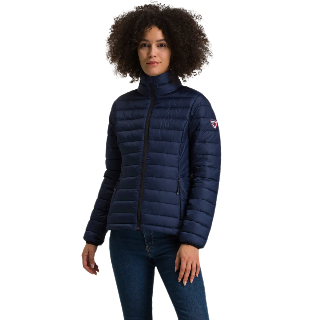 Doudoune à manches longues Rossignol pour femme Bleue, vue de face