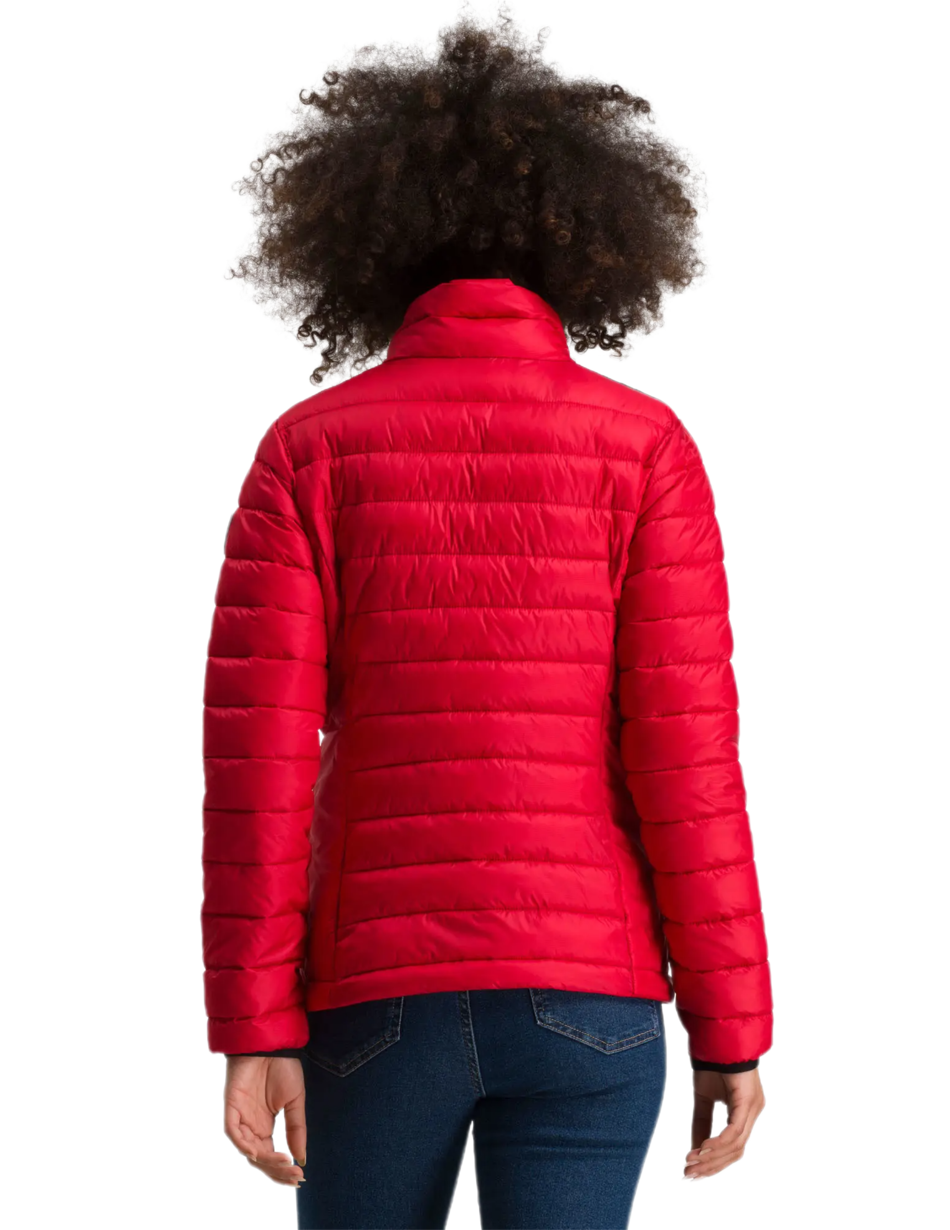 Doudoune longue femme sales rouge