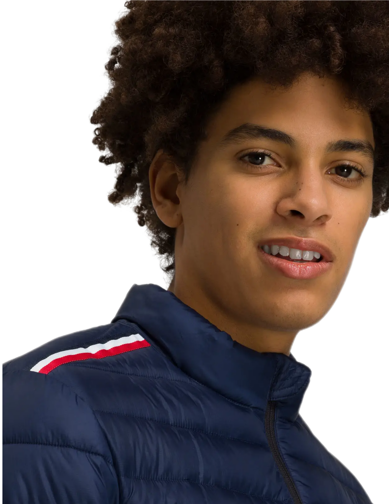 Doudoune à manches longues Rossignol pour homme Bleue, vue détail épaule