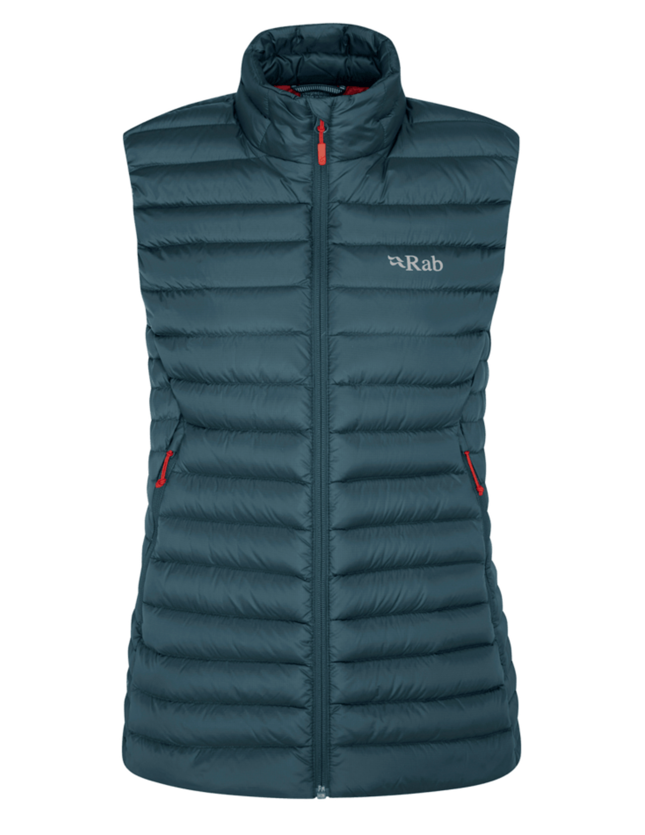 Gilet Rab pour femme Microlight Orion Blue, en duvet recyclé et tissu nylon Ripstop Pertex Qauntum