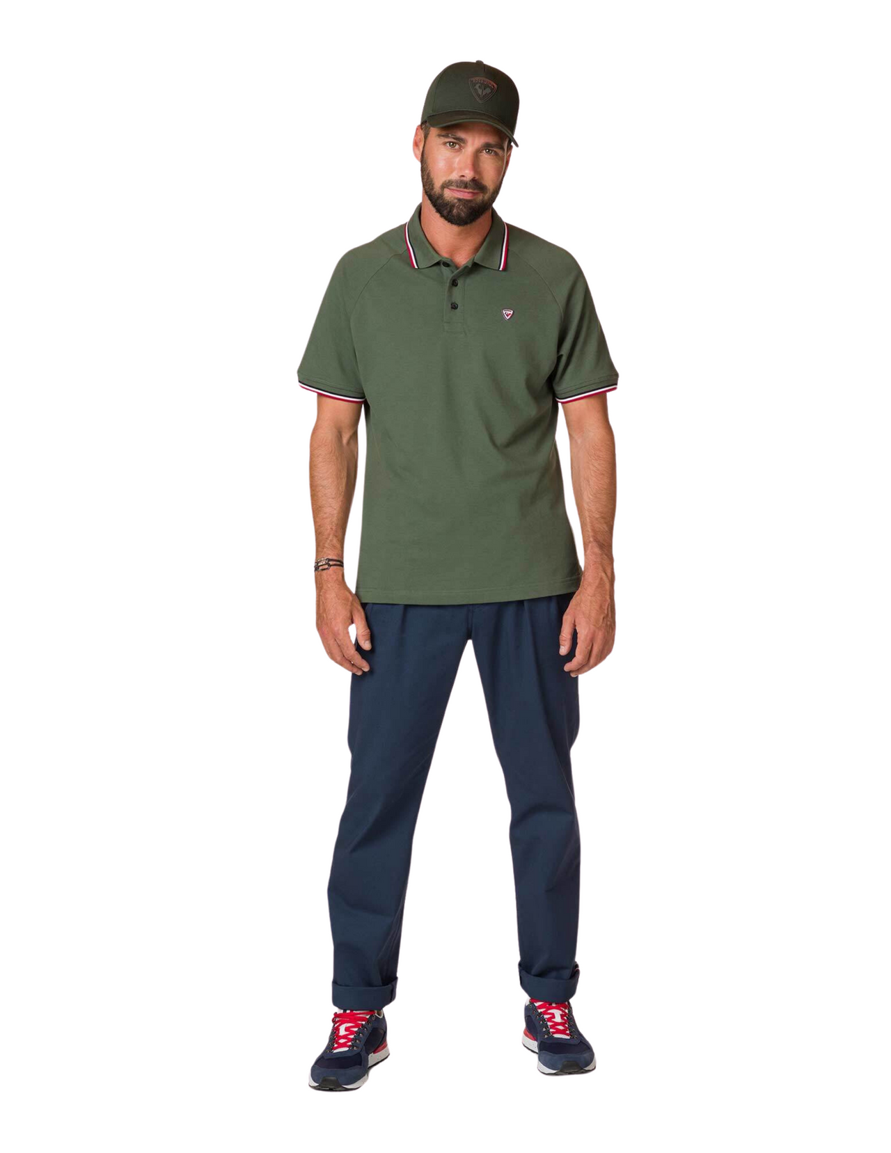 Rossignol Logo Raglan Kurzarm-Herren-Poloshirt