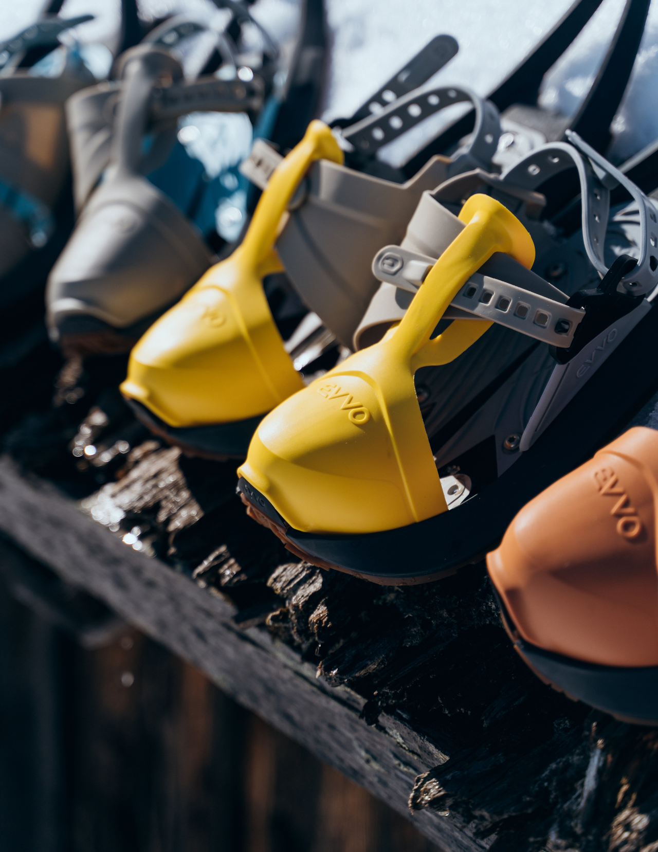 Raquettes à Neige Evvo Toree, jaune, caoutchouc, unisexe