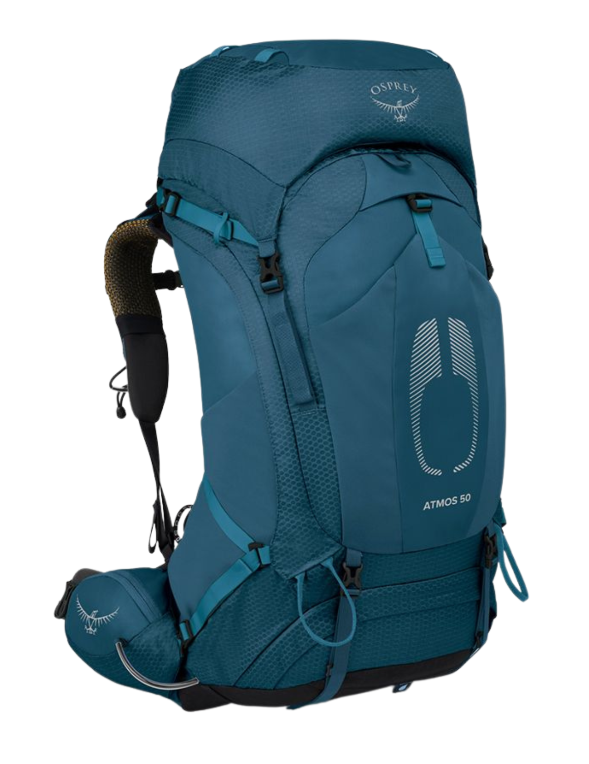 Sac à Dos de Randonnée pour homme Osprey Atmos AG 50, vue 3/4 face