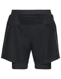Short de Running 2-en-1 Odlo Axalp Trail 6" Homme : poche arrière zippée