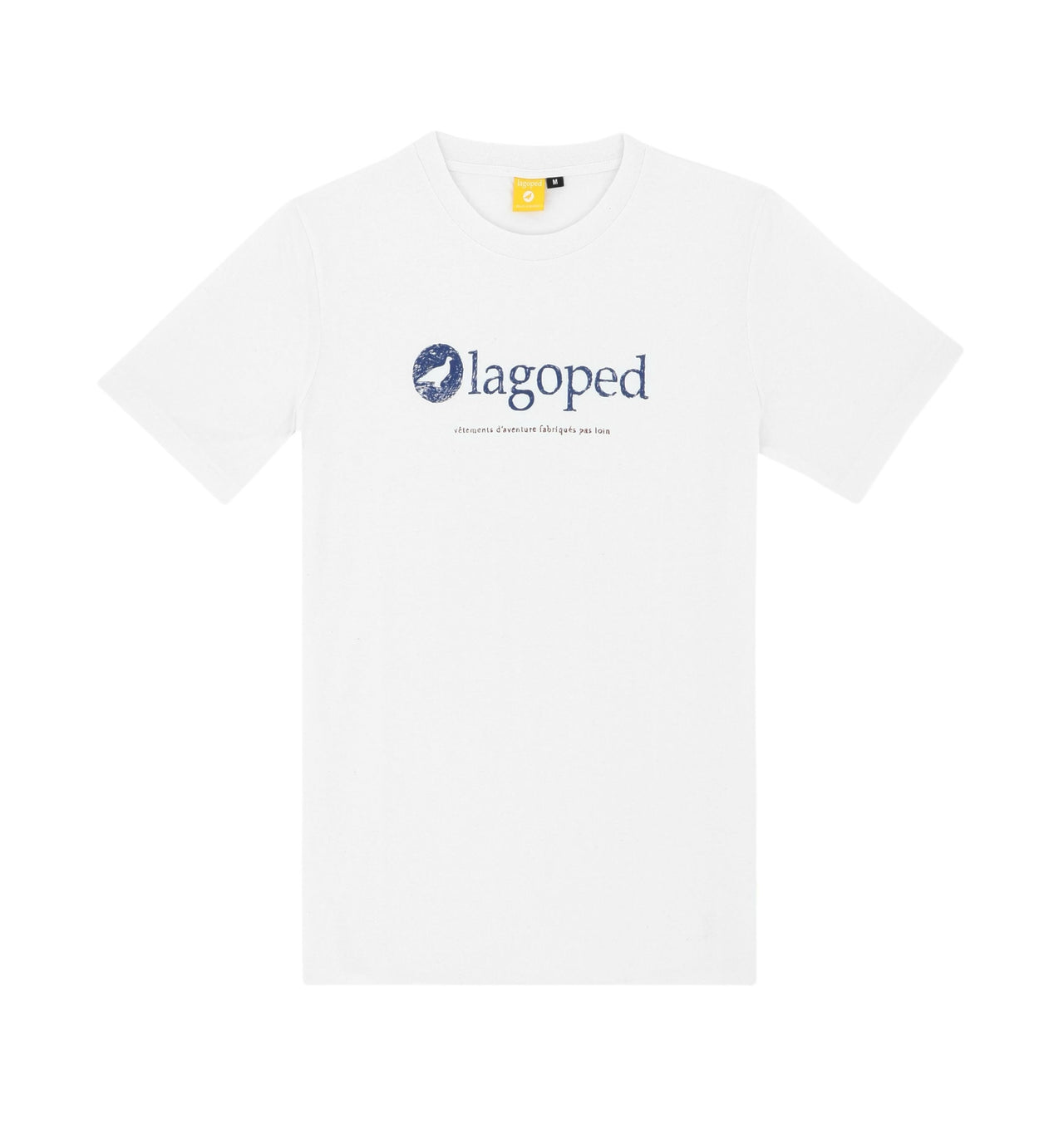 T-Shirt de Rando pour homme Lagoped Teerec à manches courtes Blanc