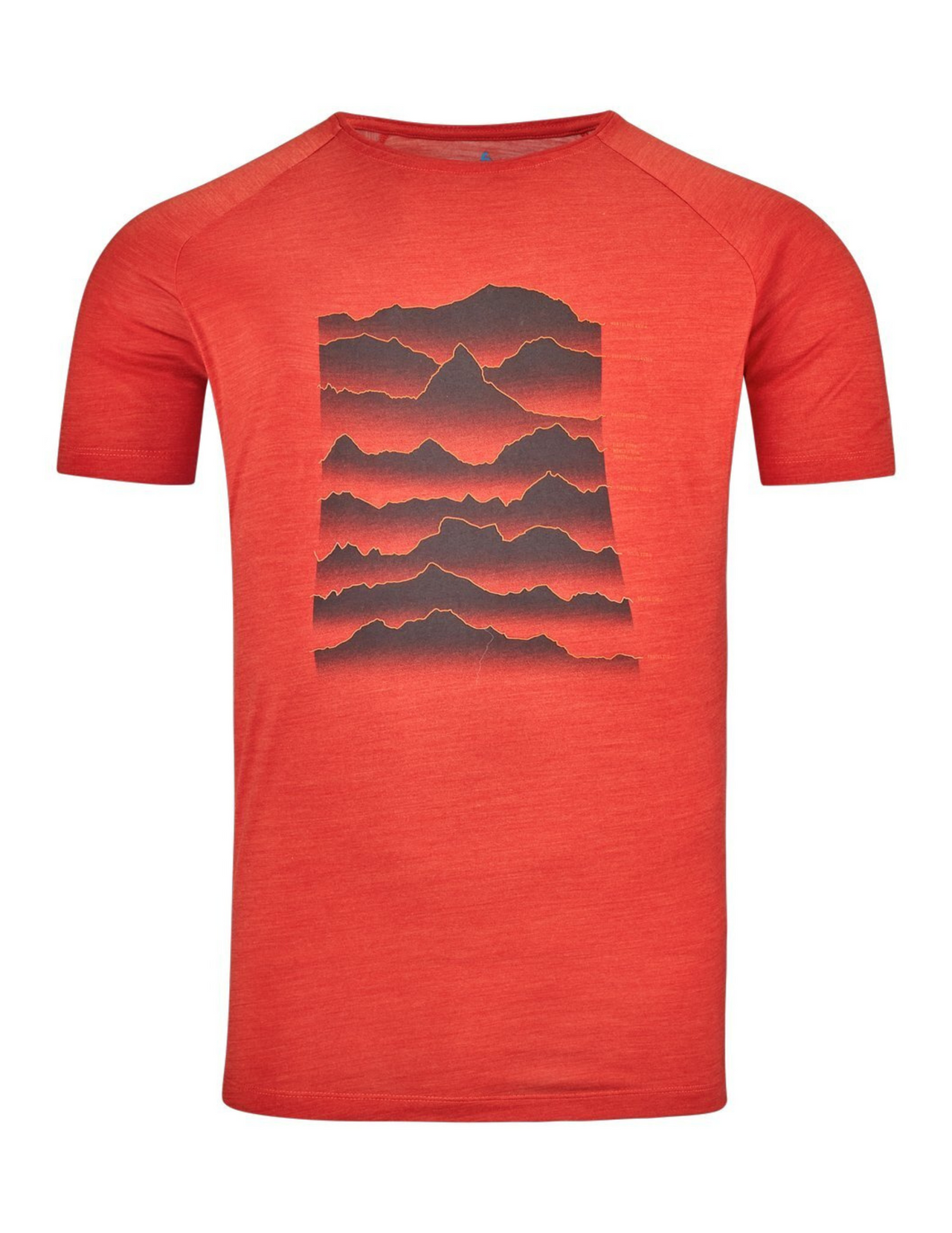 Odlo Ascent Performance Wool Light Sunrise Kurzarm-Herren-Wander-T-Shirt