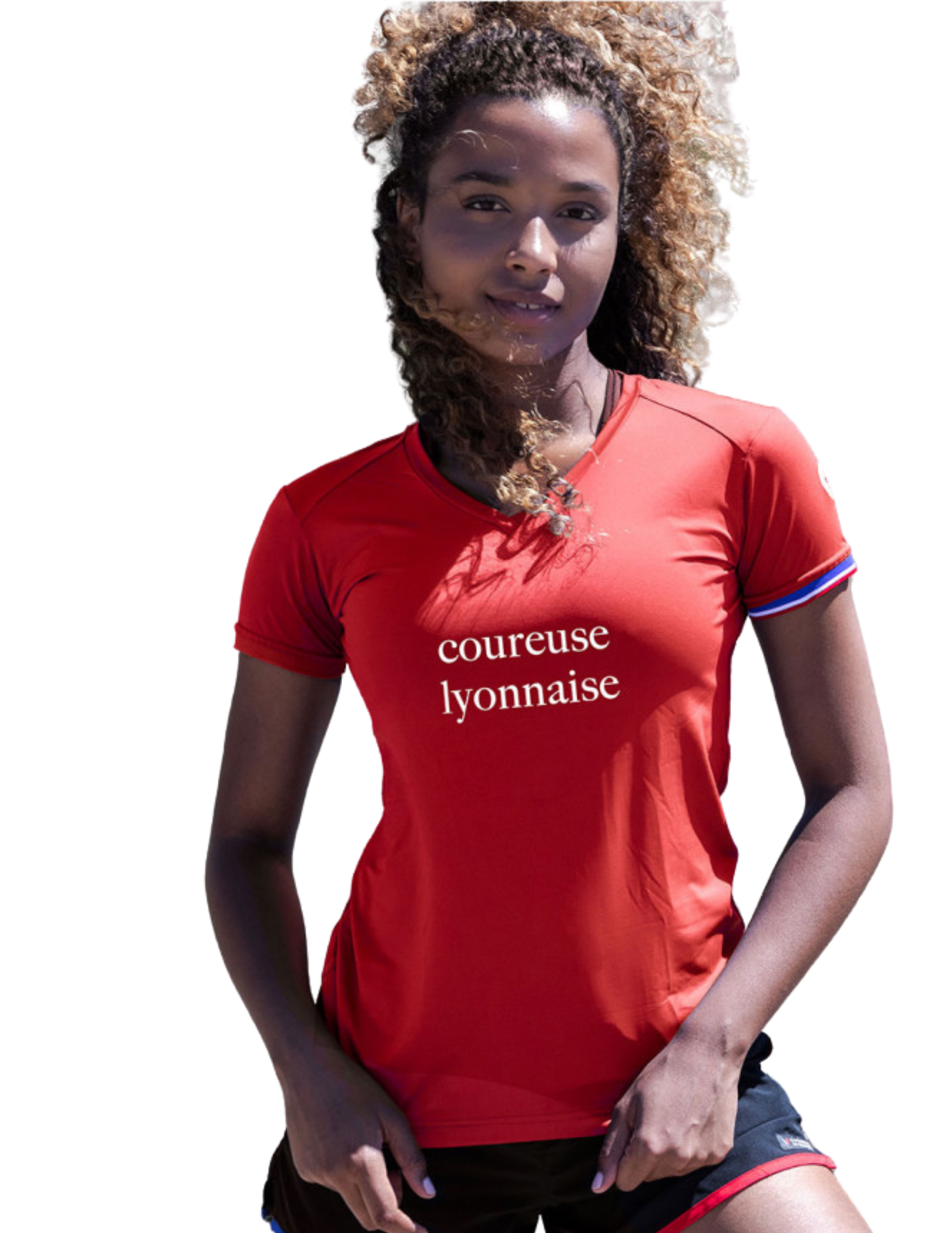 T-Shirt de Running Coureur du Dimanche La Lyonnaise Manches Courtes Femme