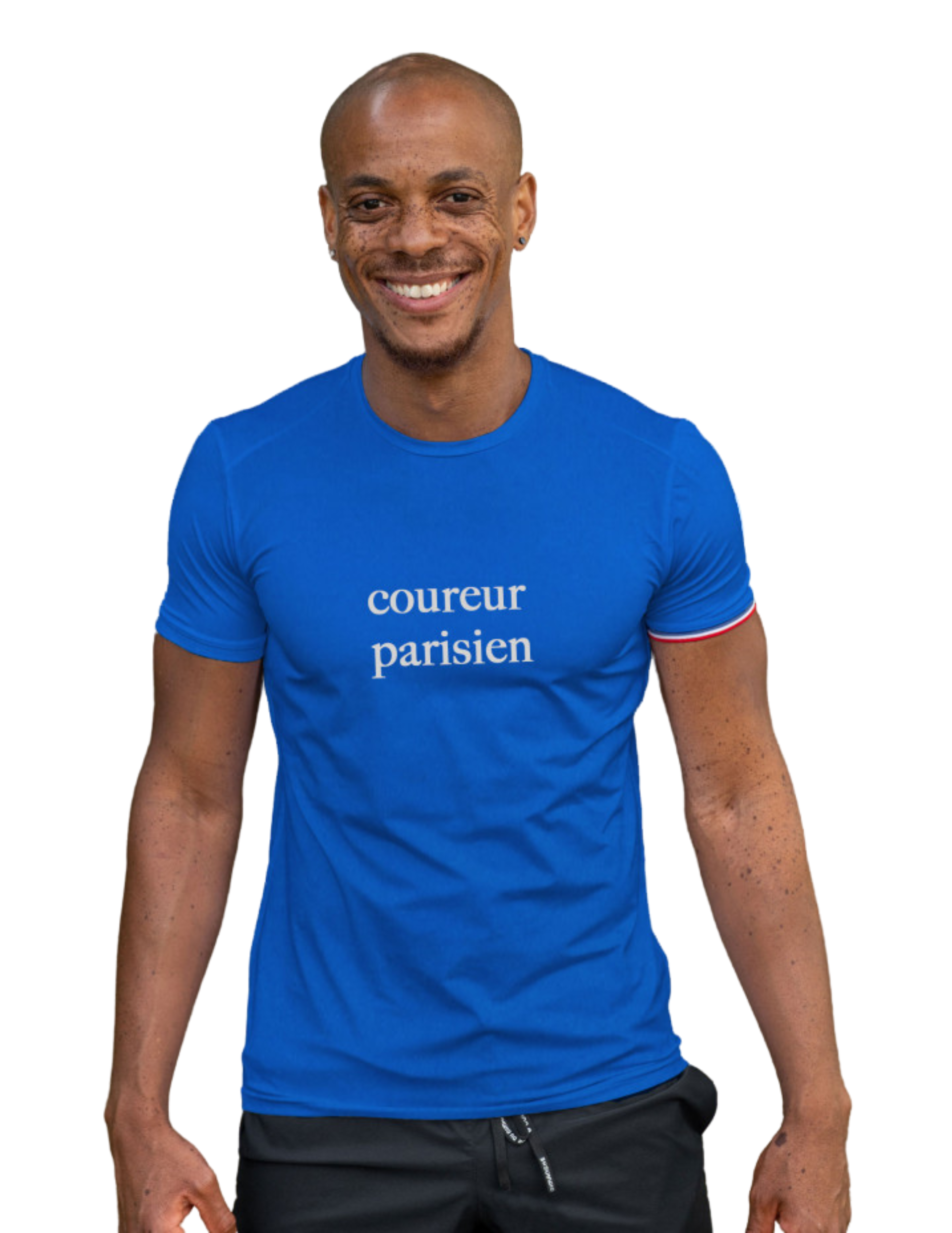 T-Shirt de Running Coureur du Dimanche Le Parisien Manches Courtes Homme
