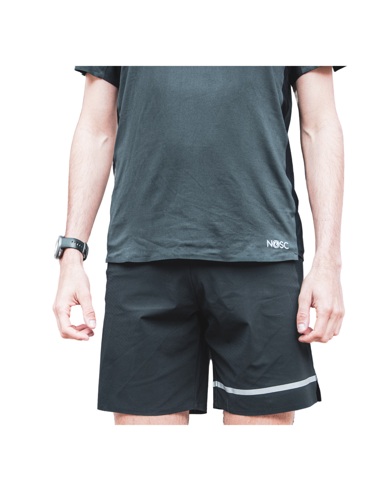 T-Shirt de Running Nosc Wild Noir : technologie Quickdry