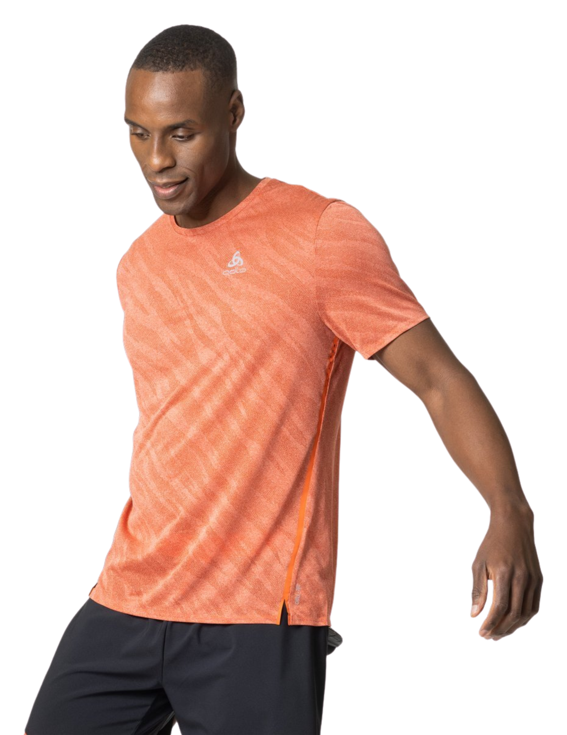 T-Shirt de Running Odlo Zeroweight Engineered Chill-Tec Manches Courtes Homme