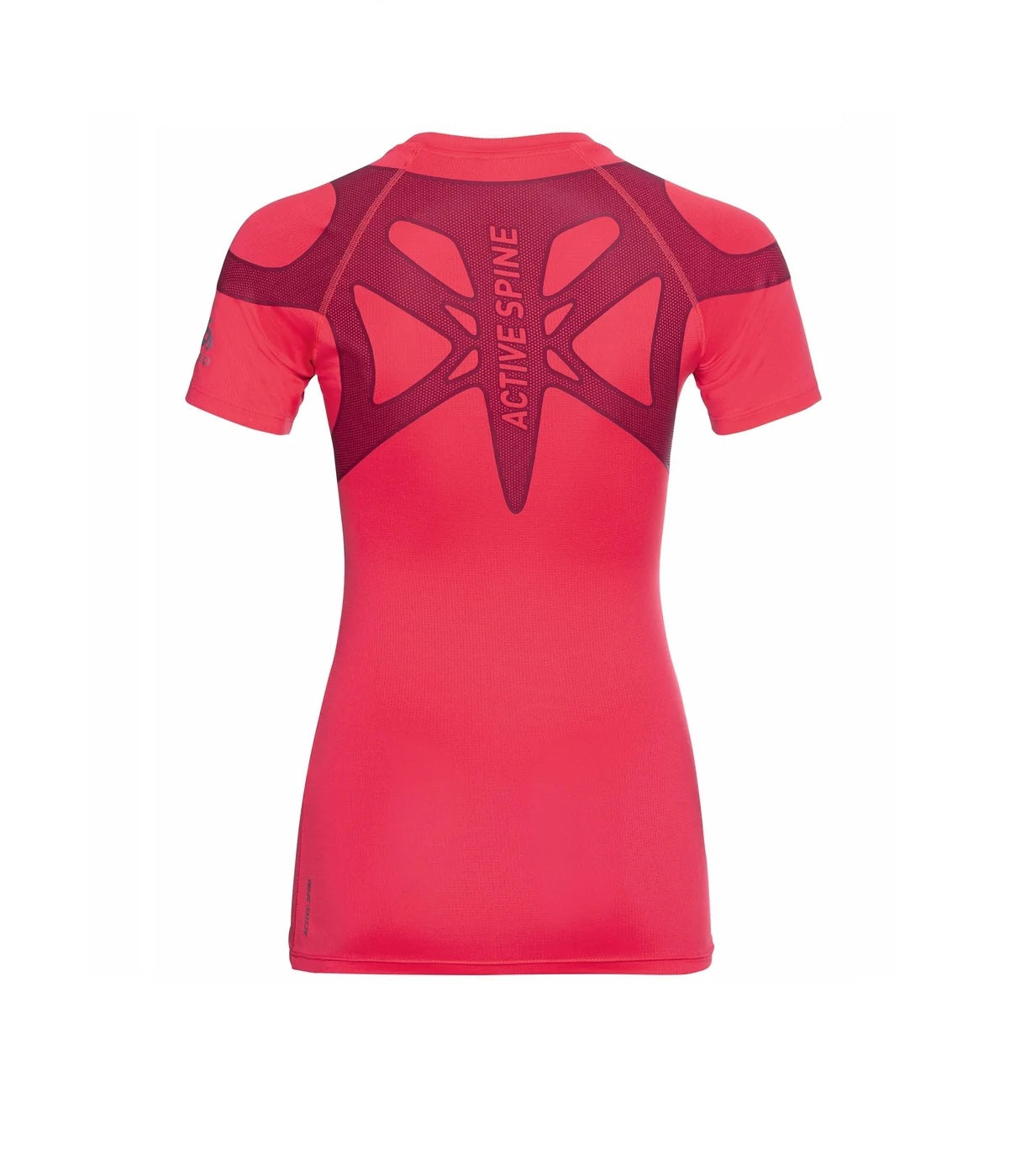 T-Shirt de Running Odlo Active Spine 2.0 Manches Courtes Femme Rose, vue de dos