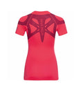 T-Shirt de Running Odlo Active Spine 2.0 Manches Courtes Femme Rose, vue de dos