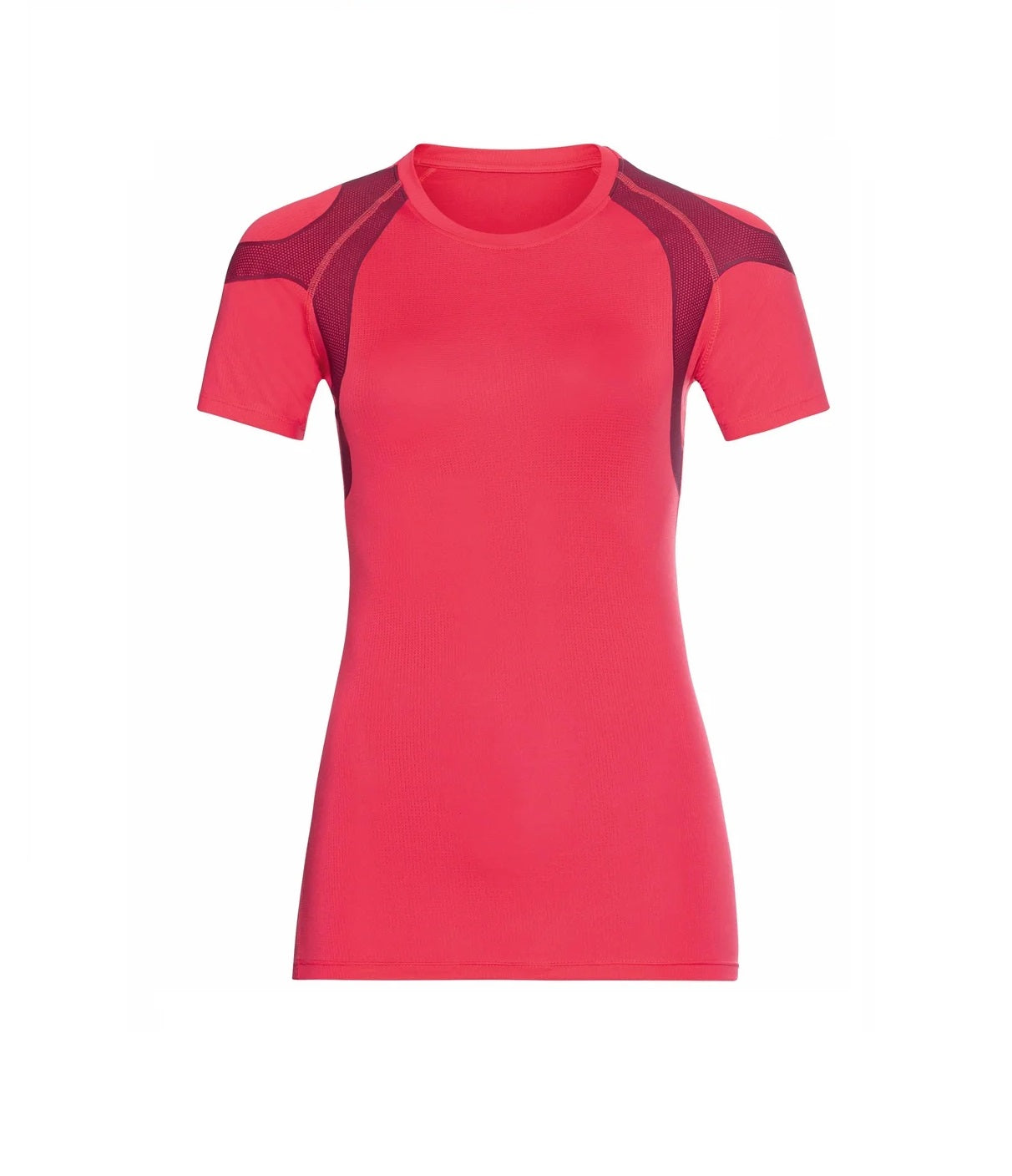 T-Shirt de Running Odlo Active Spine 2.0 Manches Courtes Femme Rose, vue de face