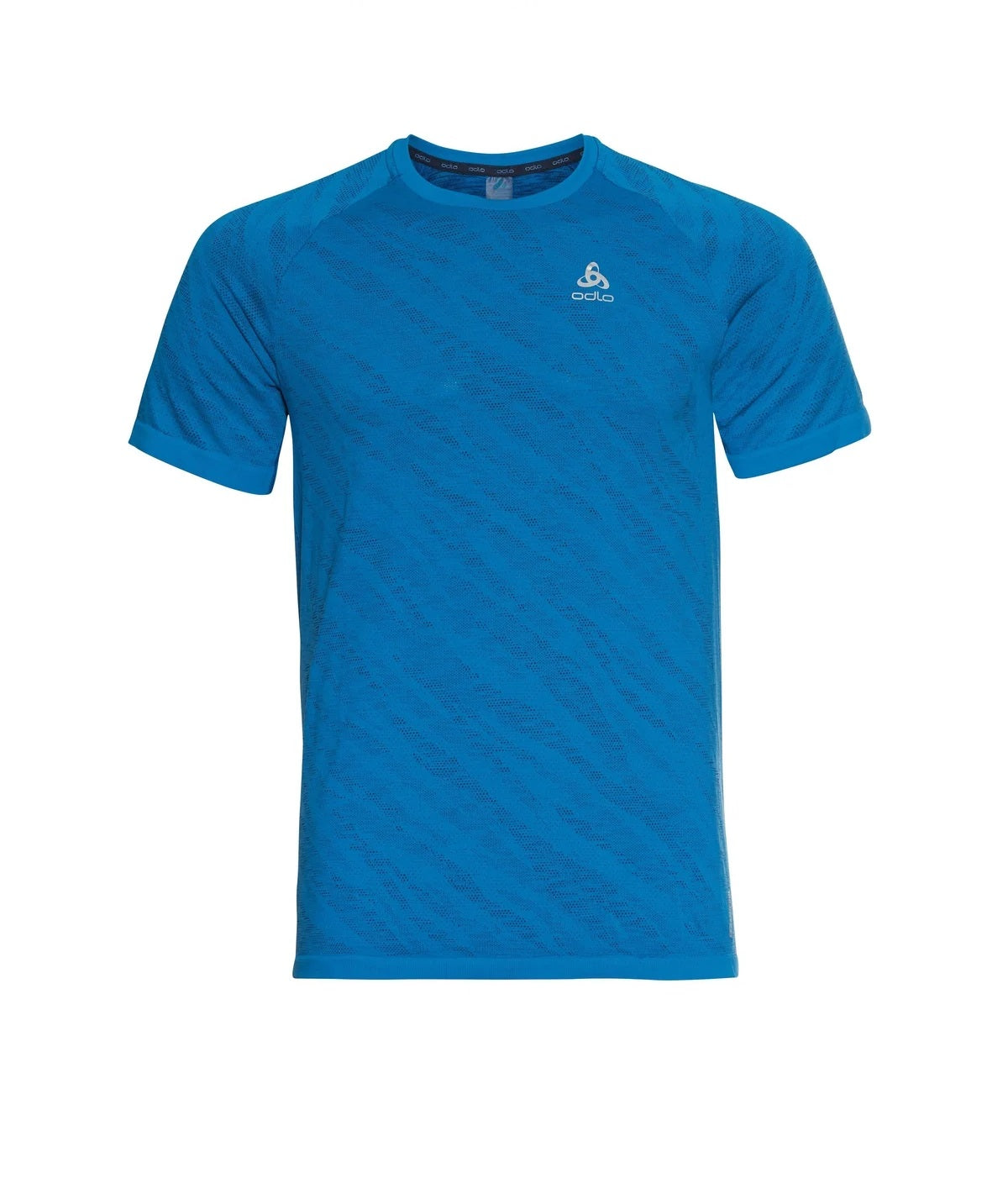 T-Shirt de Running Odlo Blackcomb Light Manches Courtes Homme Bleu, vue de face