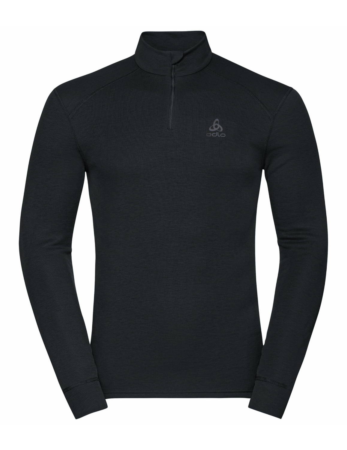 T-Shirt Technique ODLO Active Warm Eco Zip à manches longues pour homme Noir