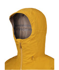 Veste de Randonnée pour femme Rab Arc Eco Jaune, vue capuche