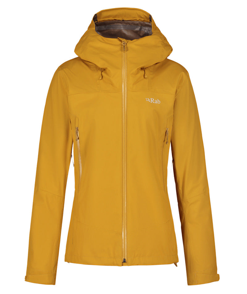 Veste de Randonnée pour femme Rab Arc Eco Jaune, vue de face