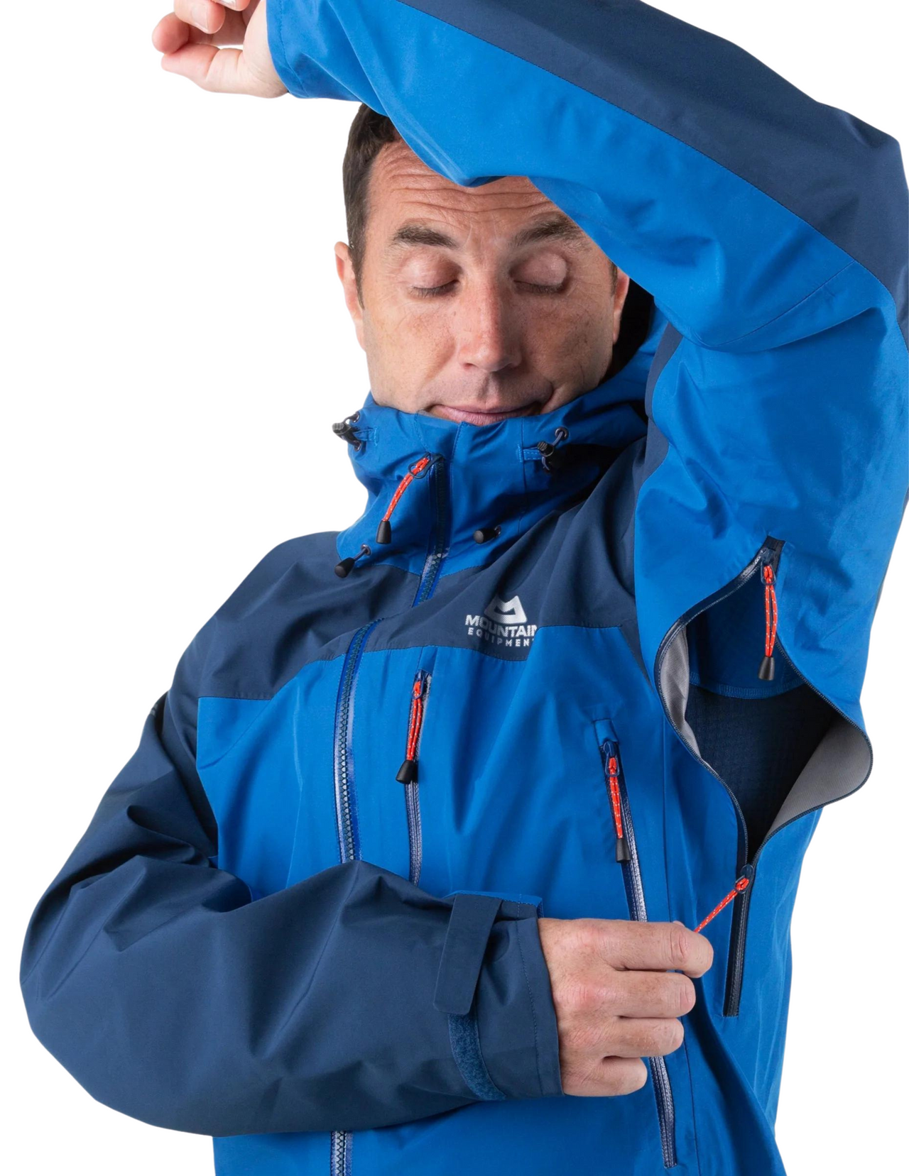 Veste imperméable Mountain Equipment Makalu : ventilations sous les bras
