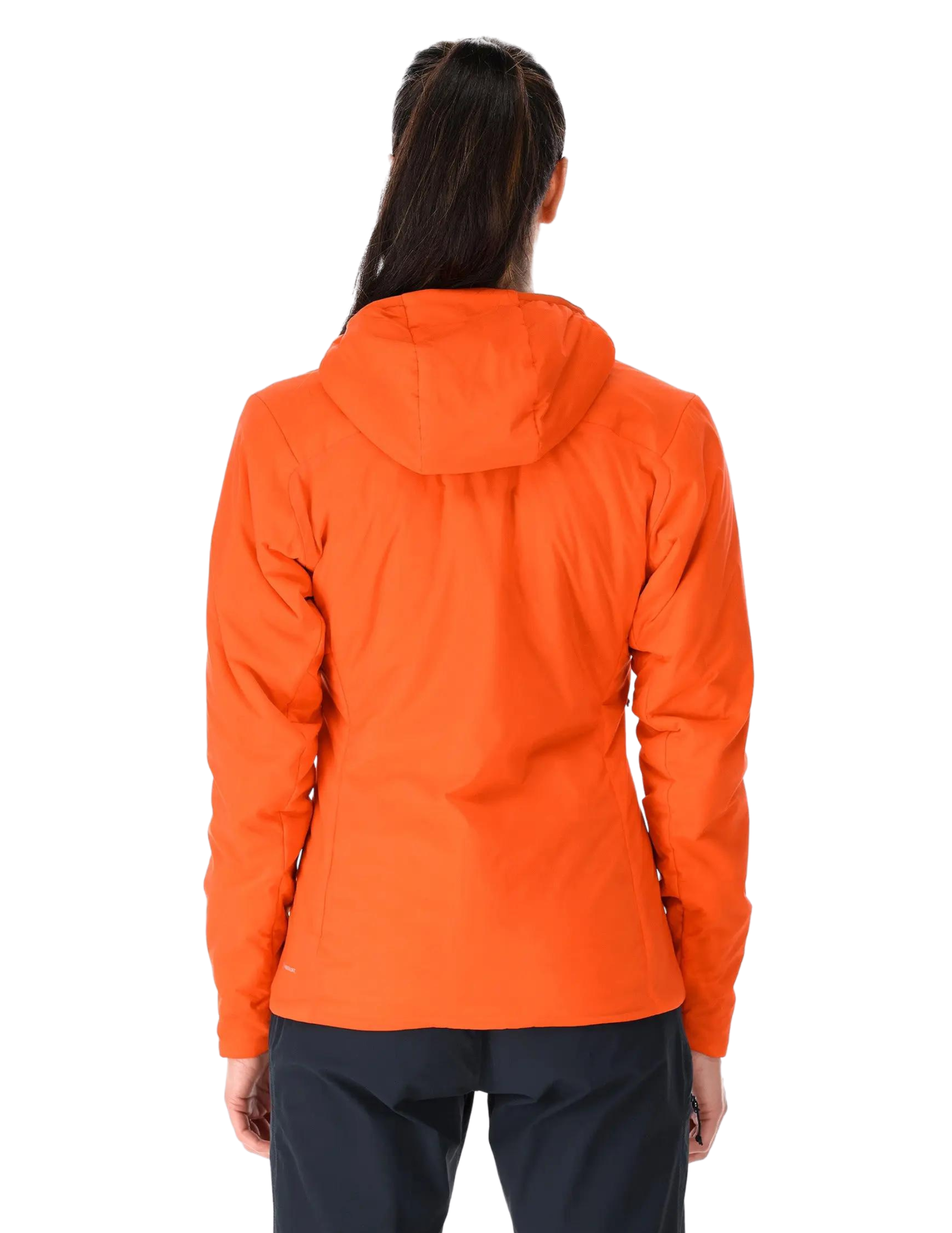 Veste de Randonnée pour femme Rab Xenair Alpine Light Orange, vue de dos