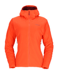 Veste de Randonnée pour femme Rab Xenair Alpine Light Orange, vue de face