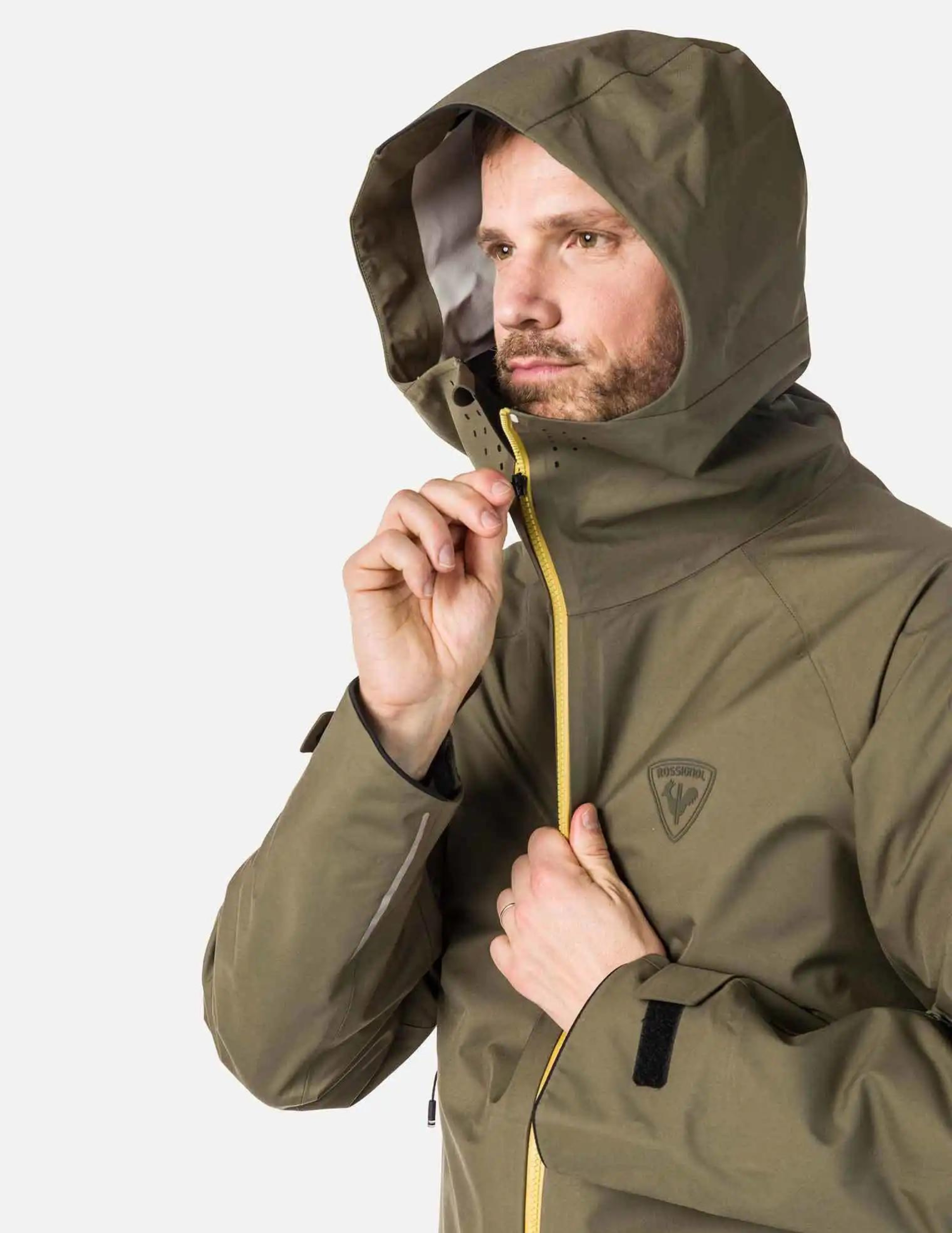 ROSSIGNOL Rossignol Escaper Men s Waterproof Jacket Khaki Men s ski jackets Muule